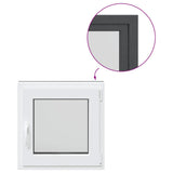 Finestra per cantina "RISOR" 50x50 cm anta-ribalta DIN destra antracite