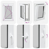 Finestra da cantina "RISOR" 50x75 cm anta-ribalta DIN sinistra antracite