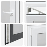 Finestra da cantina "RISOR" 50x75 cm anta-ribalta DIN sinistra antracite