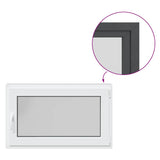 Finestra per cantina "RISOR" 100x60 cm Anta-ribalta DIN Destra Antracite