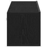 Mobile TV Rovere Nero 120x30x30,5 cm in Legno truciolato
