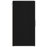 Scarpiera Rovere Rovere Nero 32x35x70 cm in Legno truciolato