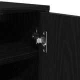 Scarpiera Rovere Rovere Nero 32x35x70 cm in Legno truciolato