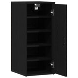 Scarpiere 2 pz Rovere Nero 32x35x70 cm in Legno truciolato