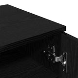 Mobile per scarpe Rovere Nero 59 x 35 x 70 cm Legno truciolato