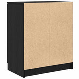 Mobile per scarpe Rovere Nero 59 x 35 x 70 cm Legno truciolato