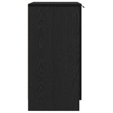 Mobile per scarpe Rovere Nero 59 x 35 x 70 cm Legno truciolato
