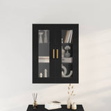 Armadietto a muro Rovere Nero 69,5 x 34 x 90 cm