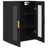 Armadietto a muro Rovere Nero 69,5 x 34 x 90 cm