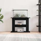 Supporto Acquario 80x35x60 cm Legno truciolato Rovere Nero
