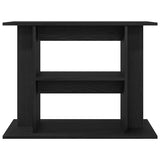 Supporto Acquario 80x35x60 cm Legno truciolato Rovere Nero