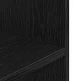 Supporto Acquario 80x35x60 cm Legno truciolato Rovere Nero