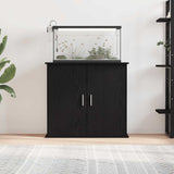 Supporto per acquario in rovere nero 81x36x73 cm in legno ingegnerizzato
