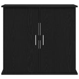 Supporto per acquario in rovere nero 81x36x73 cm in legno ingegnerizzato