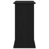 Supporto per acquario in rovere nero 81x36x73 cm in legno ingegnerizzato
