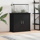 Supporto per acquario in rovere nero 81x36x73 cm in legno ingegnerizzato