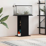 Supporto per Acquario 60,5x36x72,5cm truciolato Rovere Nero