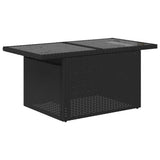 Set Divano da Giardino 9pz con Cuscini Grigio Polyrattan Acacia