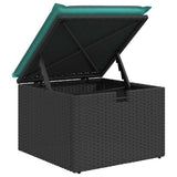Set Divano da Giardino 9pz con Cuscini Grigio Polyrattan Acacia