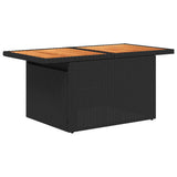 Set Divani Giardino 9 pz con Cuscini Marrone Polyrattan Acacia