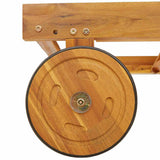 Lettino da sole Talpa 200 x 67 x 84 cm Legno di Acacia Massello