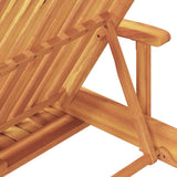 Lettino da sole Talpa 200 x 67 x 84 cm Legno di Acacia Massello