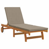 Lettino da sole Marrone 199 x 63 x 85 cm