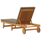 Lettino da sole Marrone 199 x 63 x 85 cm