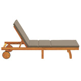 Lettino da sole Marrone 199 x 63 x 85 cm