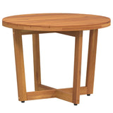 Tavolino da giardino Rotondo 55x40 cm in Legno Massello di Acacia