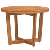 Tavolino da giardino Rotondo 55x40 cm in Legno Massello di Acacia