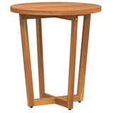 Tavolino da giardino rotondo 55x60 cm in Legno Massello di Acacia