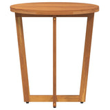 Tavolino da giardino rotondo 55x60 cm in Legno Massello di Acacia