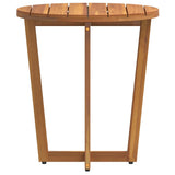 Tavolino da giardino rotondo 55x60 cm in Legno Massello di Acacia