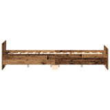 Giroletto senza Materasso Legno Antico 120x190cm in Truciolato