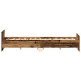 Giroletto senza Materasso Legno Antico 135x190cm in Truciolato