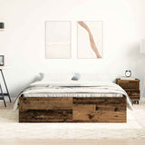 Giroletto senza Materasso Legno Antico 140x200cm in Truciolato