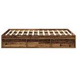 Giroletto senza Materasso Legno Antico 140x200cm in Truciolato