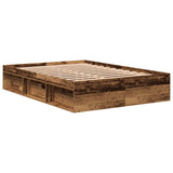 Giroletto senza Materasso Legno Antico 140x200cm in Truciolato