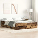 Giroletto senza Materasso Legno Antico 140x200cm in Truciolato