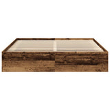 Giroletto senza Materasso Legno Antico 200x200 cm in Truciolato