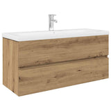 Mobile Bagno con Lavabo Integrato&Rubinetto Rovere Artigianale