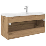 Mobile Bagno con Lavabo Integrato&Rubinetto Rovere Artigianale
