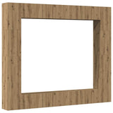 Set Mobile TV 8 pz Montato a Parete Rovere in Legno truciolato