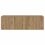 Mobili TV a Parete 3 pz Rovere Artigianale in Legno truciolato