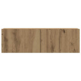 Mobili TV a Parete 6 pz Rovere Artigianale Legno truciolato