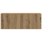 Mobili TV a Parete 4 pz Rovere Artigianale in Legno truciolato