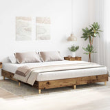 Giroletto senza Materasso Legno Antico 180x200 cm in Truciolato