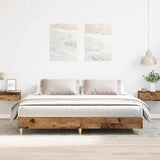 Giroletto senza Materasso Legno Antico 180x200 cm in Truciolato