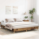 Giroletto senza Materasso Legno Antico 160x200 cm in Truciolato